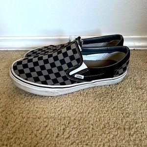 Black and Gray Vans